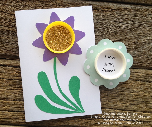 Free Fun Friday - Mother's Day Milk Lid Magnet and Card