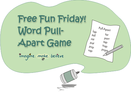 Word Pull-Apart Game, word-building, brain game, word game, pencil and paper