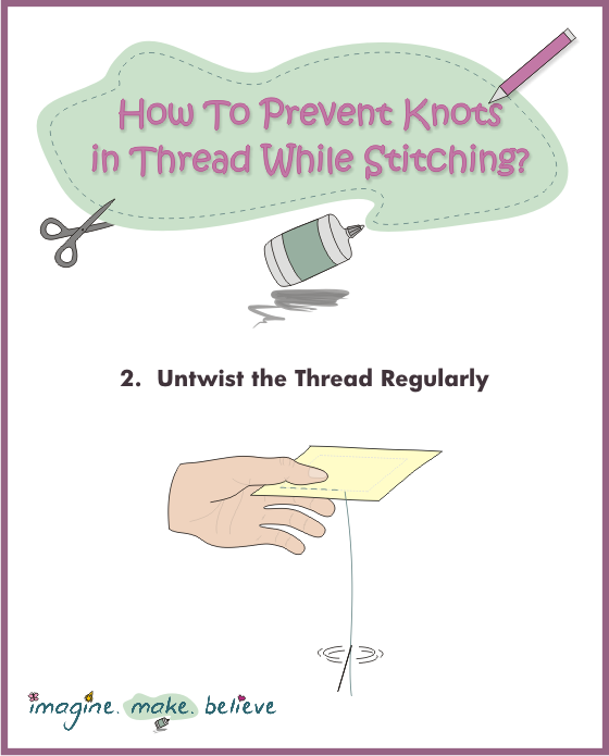 How to Prevent Knots in Thread While Stitching, sewing, kids, tips