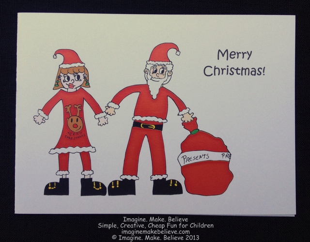Christmas Card, Mrs Claus, Santa Claus