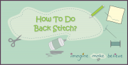 How to Do Back Stitch, sewing, basics, stitching, kids, tutorial