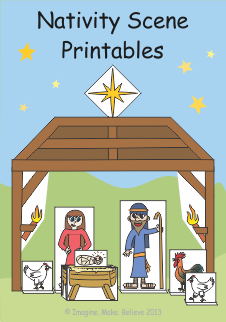 nativity scene printables patterns