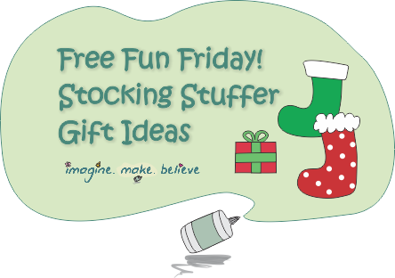 Christmas Stocking Stuffer Ideas - Imagine. Make. Believe, stocking filler, stocking, stuffer, fillers gifts, trinkets, goodies, ideas