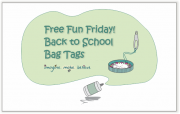 Back to School Bag Tags, bag tag, school, milk bottle lid, juice bottle lid, recycle, upcycle, children, free, tutorial, kids, back to school, printable