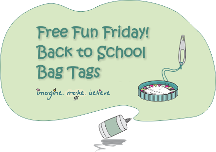 Back to School Bag Tags, bag tag, school, milk bottle lid, juice bottle lid, recycle, upcycle, children, free, tutorial, kids, back to school, printable