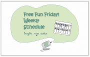 Weekly Schedule, free, printable, children, activities, days, visual cue, chart