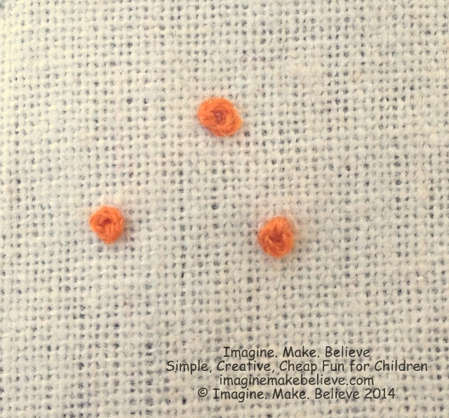 How to Stitch a French Knot, sewing, basics, stitching, embroidery, kids, tutorial, french knots