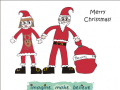 Christmas Card - Mr & Mrs Santa Claus