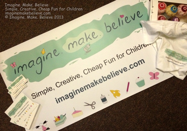 Imagine. Make. Believe Stall Banner, stationery, marketing